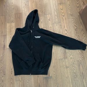 Cotton heritage sweatshirt w logo, zip up